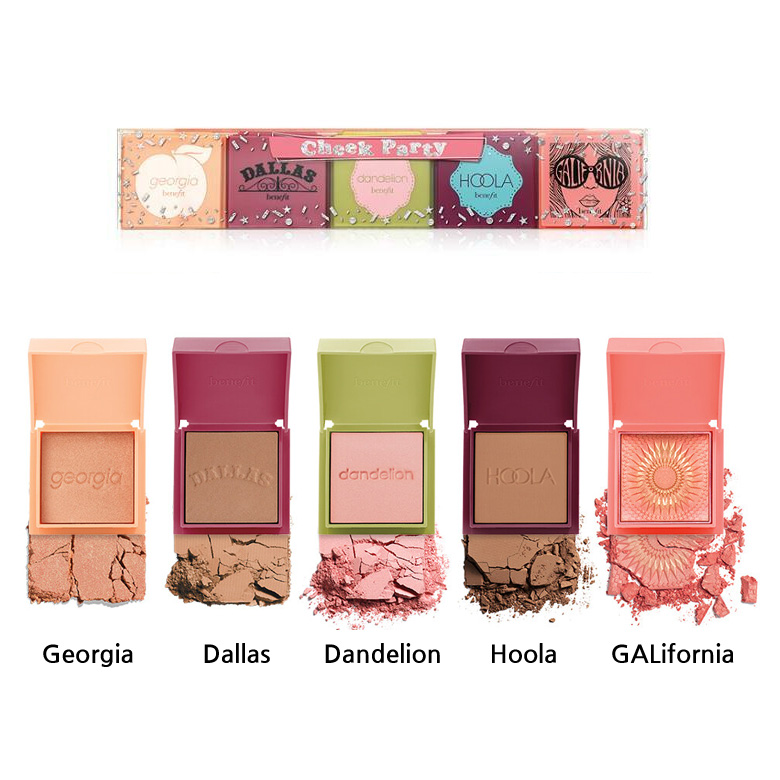 Benefit, Benefit Party Mini Starter 2020 Set Limited Edition, Benefit Party Mini Starter 2020 Set Limited Edition รีวิว, Hoola, Georgia, Dallas Rosy, Dandelion, GALifornia, Benefit บลัชออน, Benefit รีวิว, Benefit ราคา, เบเนฟิต